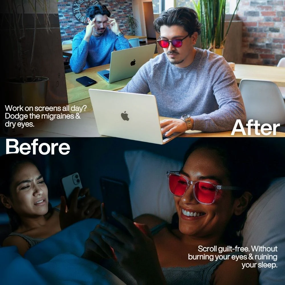 FLOW | Midnight Red Lens Blue Light Glasses