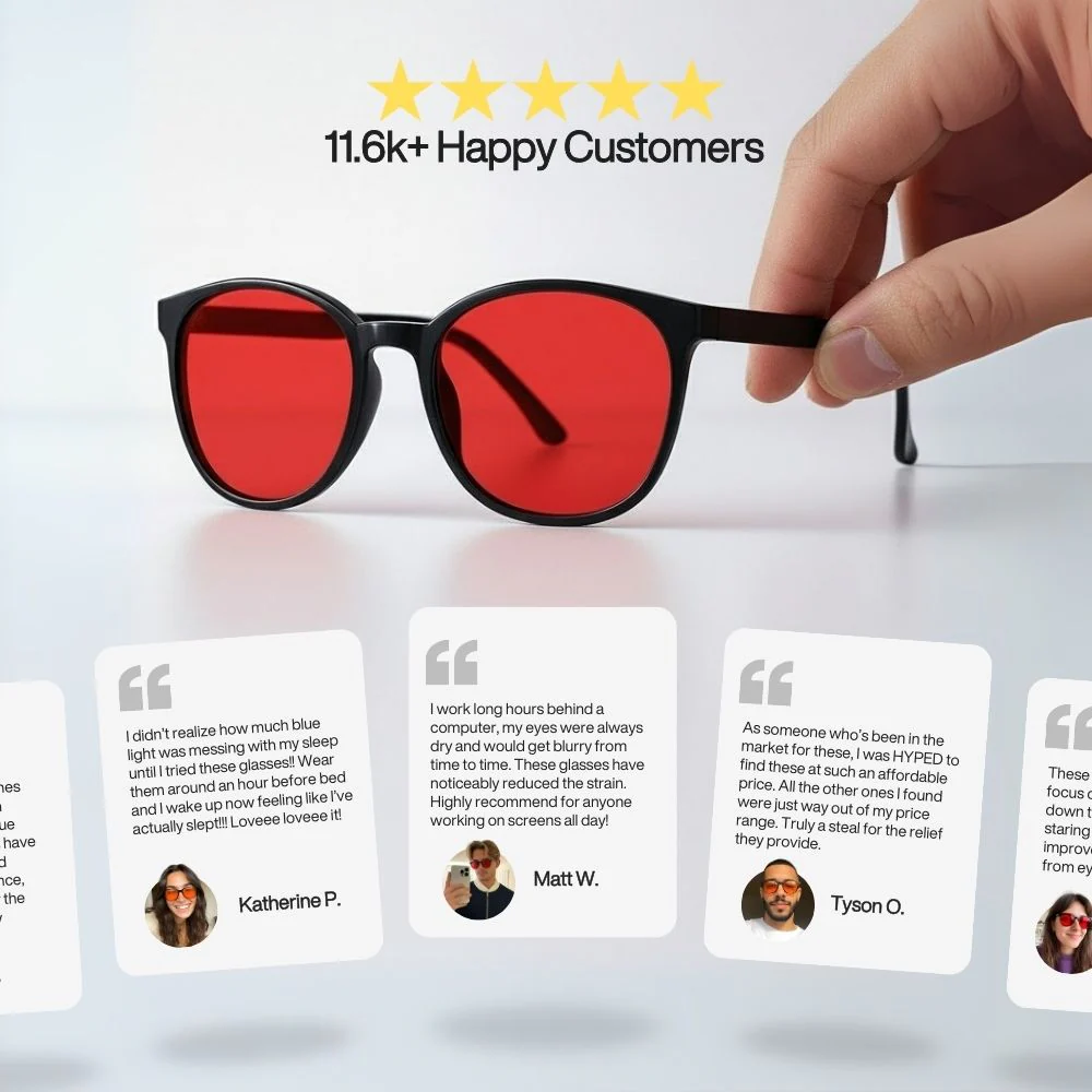 FLOW | Midnight Red Lens Blue Light Glasses