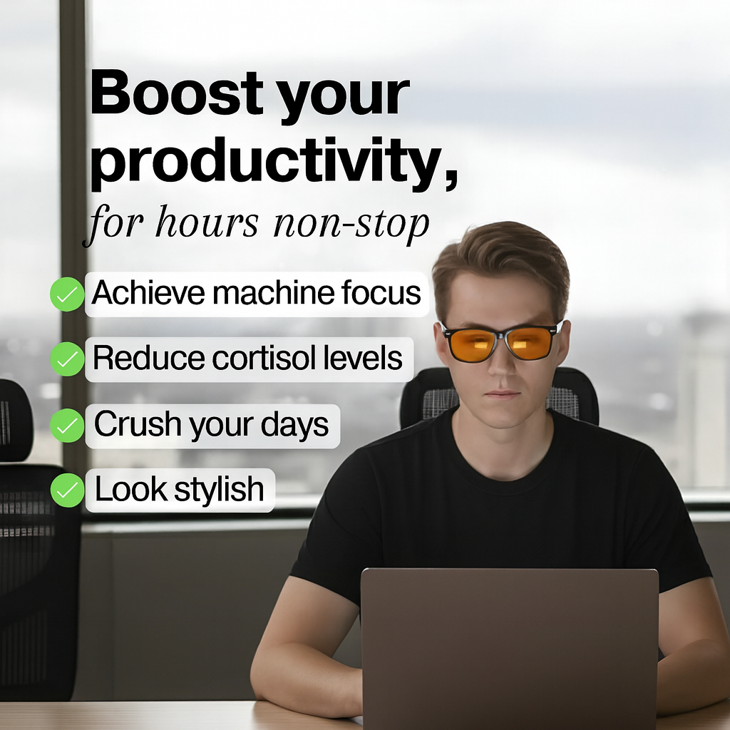 FOCUS | Transparant Orange Lens Blue Light Glasses