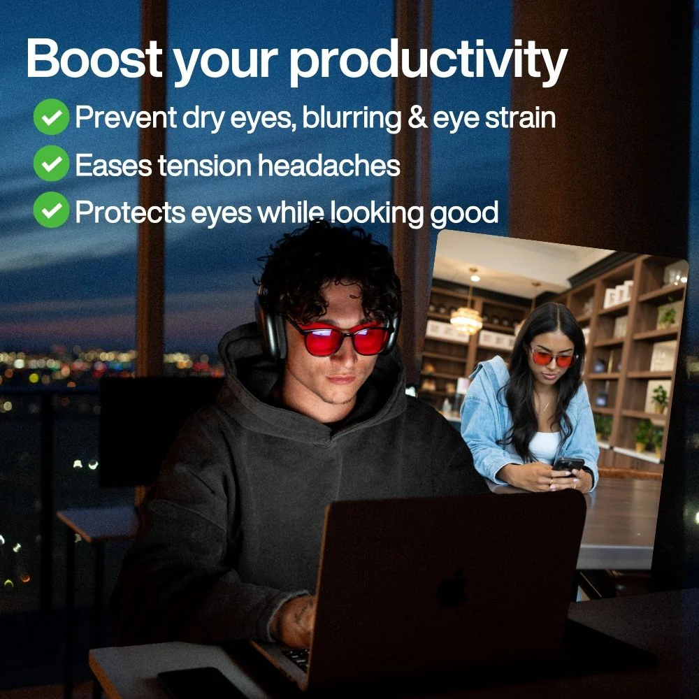 FLOW | Midnight Red Lens Blue Light Glasses